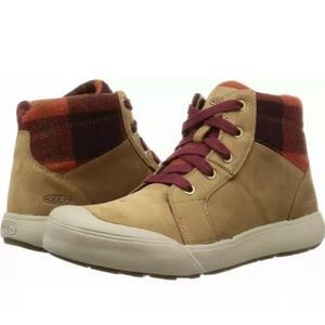 Keen Elena Boots Plaid Size US 6.5 EU 37 NEW